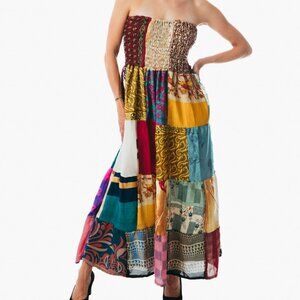 Long Maxi Dress off shoulder Boho Hippie Clothes Beach Summer Gypsy Skirts Women